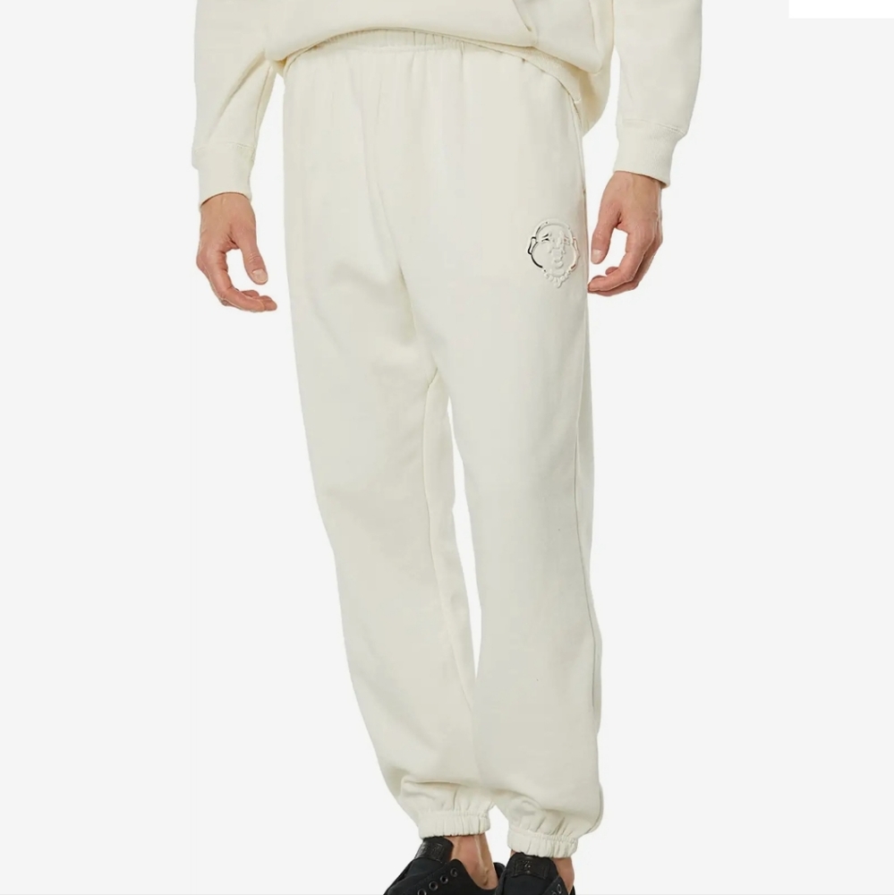True Religion Buddha Face Joggers in Winter White